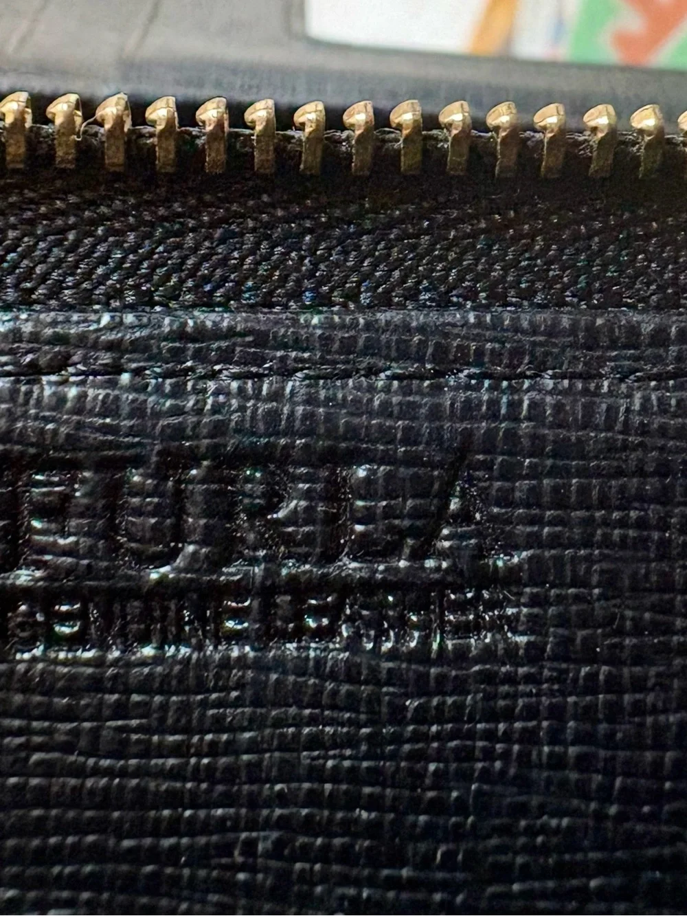 Furla Black Saffiano Leather Continental Wallet Gold Hardware
